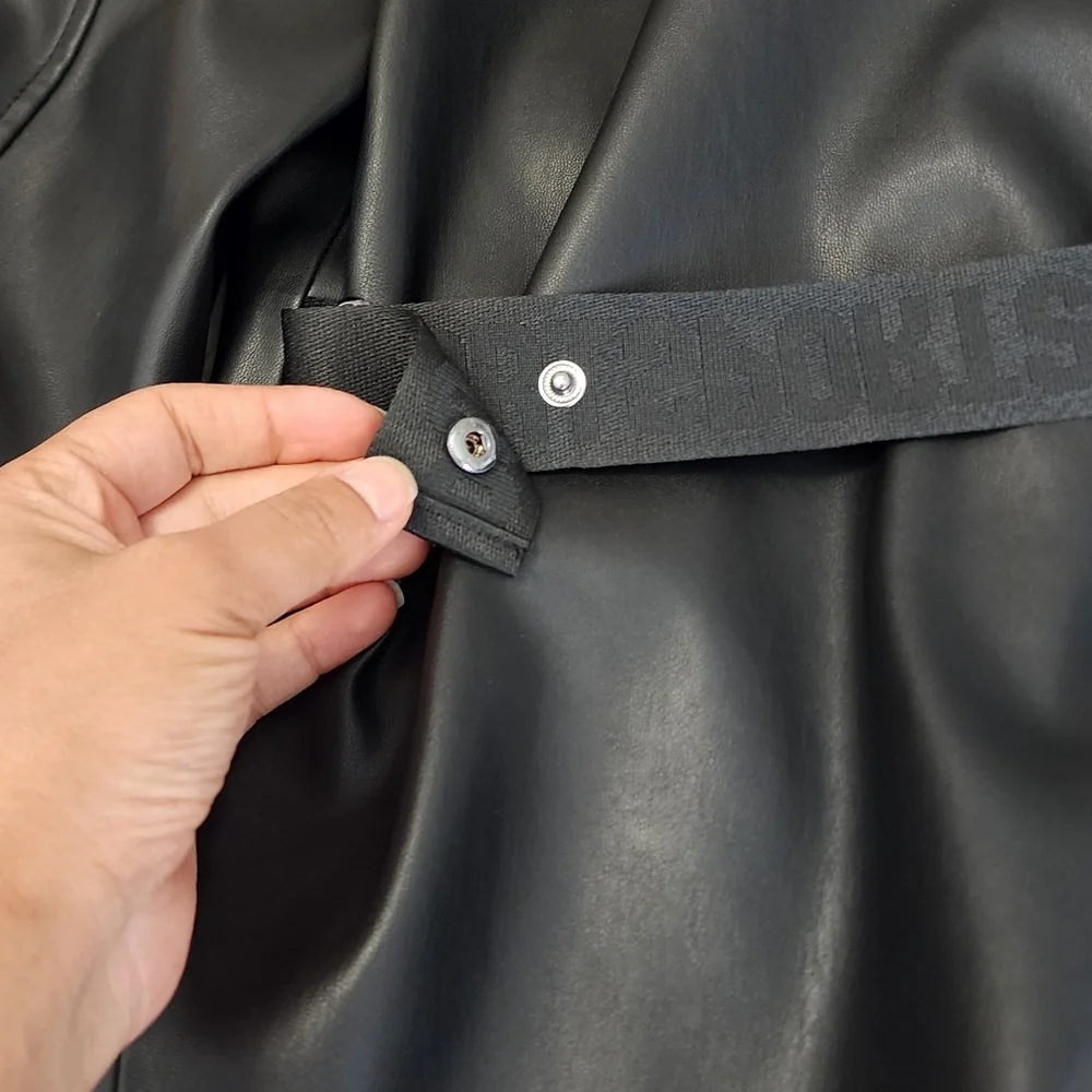 Marc Cain Black Leather Jacket - Picture 11 of 12